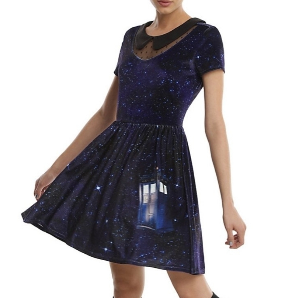 Doctor Who Galaxy TARDIS Velvet Dress